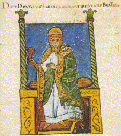 Béatrice de Bar - manuscrit Vita Mathildis de Donizone - XIIe siècle